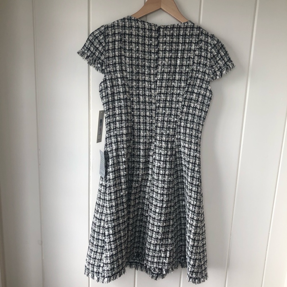 2xHPπNWT ELIZA J Black & White Tweed Dress - Picture 3 of 13